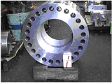 Heating cylinder flange